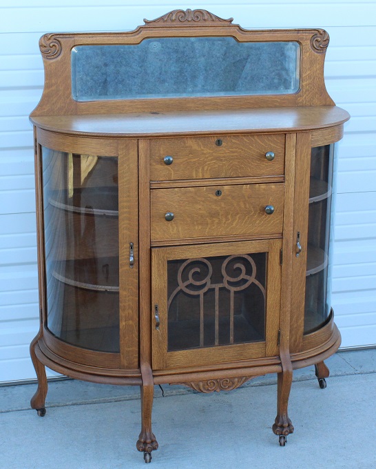 Pine Wood Fly Rod Display Curio Cabinet sold at auction on 25th
